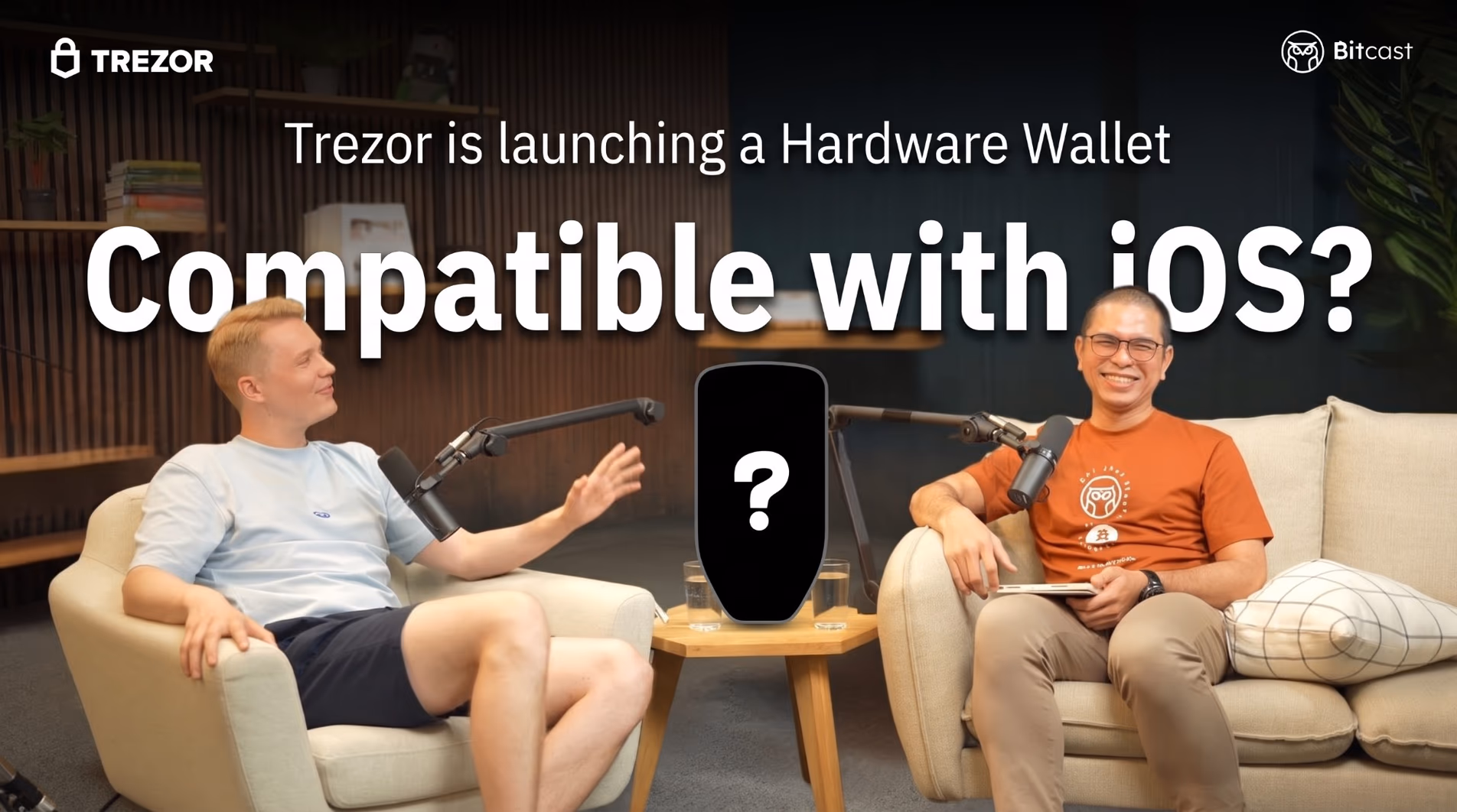 Lauri Hänninen in conversation on the Bitcast podcast, filmed at Trezor